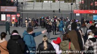 Беженцы из Украины в Варшаве, 19 марта 2022 года
