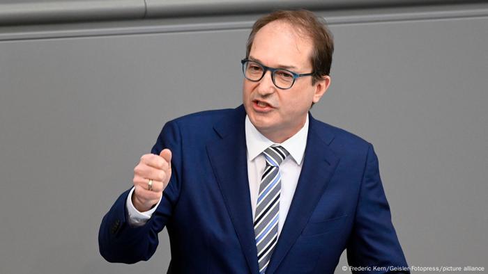 CSU MP Alexander Dobrind in the Bundestag