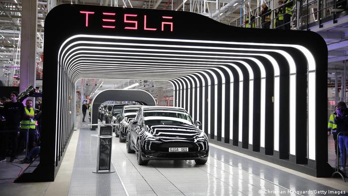 Foto de fábrica de autos de Tesla
