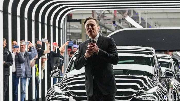 Elon Musk opens the car factory in Grünheide in March 2022