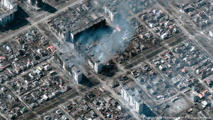 Mariupol kentinin havadan çekilmiş bir görüntüsü 