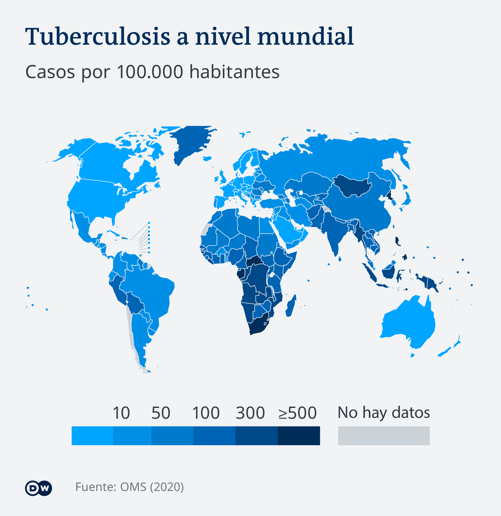 Infografik Tuberkulose weltweit ES