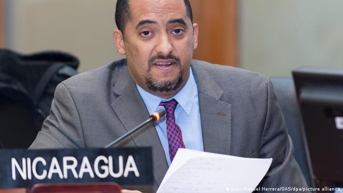 Arturo McFields, Nicaraguas Botschafter bei der Organisation Amerikanischer Staaten (OAS)