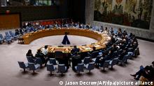 Die Mitglieder des UN-Sicherheitsrates nehmen an einer Sitzung im UN-Hauptquartier teil. +++ dpa-Bildfunk +++