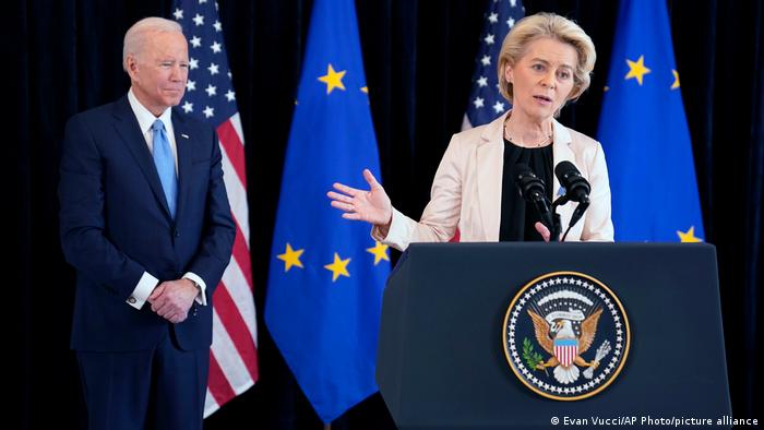 Belgien Brüssel | Pressekonferenz Ursula von der Leyen und Joe Biden