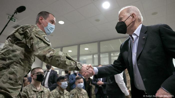 Polen Biden besucht Soldaten in Jasionka