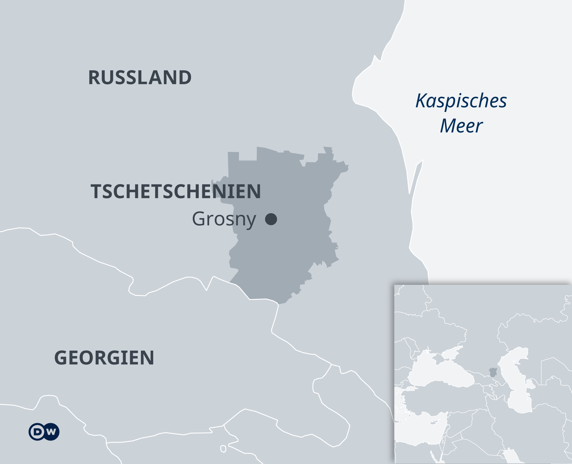 Karte Tschetschenien Grosny DE