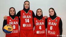  Iranische Drei-Mal-Drei-Frauen-Basketball-Nationalmannschaft