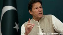 FILE PHOTO: Pakistani Prime Minister Imran Khan speaks during an interview with Reuters in Islamabad, Pakistan June 4, 2021. REUTERS/Saiyna Bashir/File Photo
