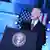Prezydent USA Joe Biden w trakcie przemówienia w Warszawie