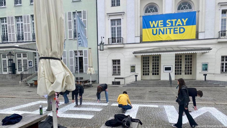 Deutsches Theater in Berlin - Solidarität mit der Ukraine
