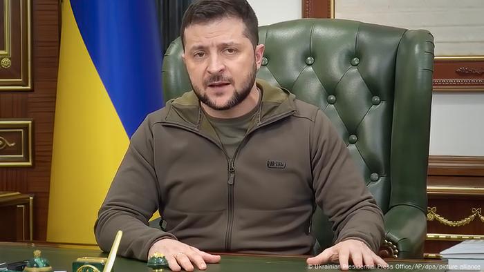 Ukrainian leader Volodymyr Zelenskyy gives nightly address 