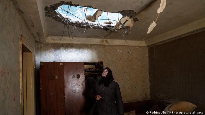 Ukraine-Krieg | Kiew | Zerstörung nach einem russichen Angriff 