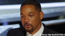 Will Smith cries as he accepts the Oscar for Best Actor in King Richard at the 94th Academy Awards in Hollywood, Los Angeles, California, U.S., March 27, 2022. REUTERS/Brian Snyder