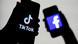 TikTok und Facebook Logo TikTok und Facebook Logo