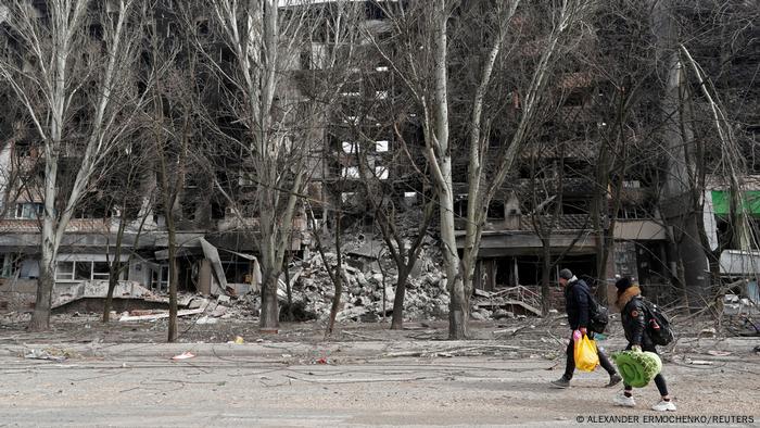 Mariupol kenti harabeye dönmüş durumda