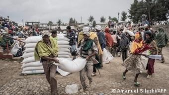 Symbolbild Äthiopien Ankunft des Konvois mit Hilfslieferungen in Tigray