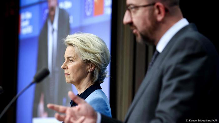 PK EU-China-Gipfel | Charles Michel und Ursula von der Leyen
