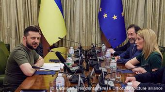 Ukraine |  President Wolodymyr Selensky and President of the European Parliaments Roberta Metsola are elected