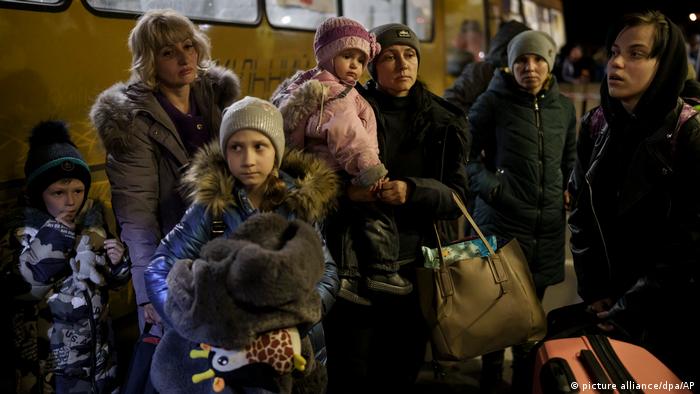 Refugiados de Mariúpol, en Zaporiyia.