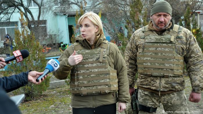 Die ukrainische Vize-Regierungschefin Iryna Wereschtschuk - hier Interview-Partner auch der Deutschen Welle
