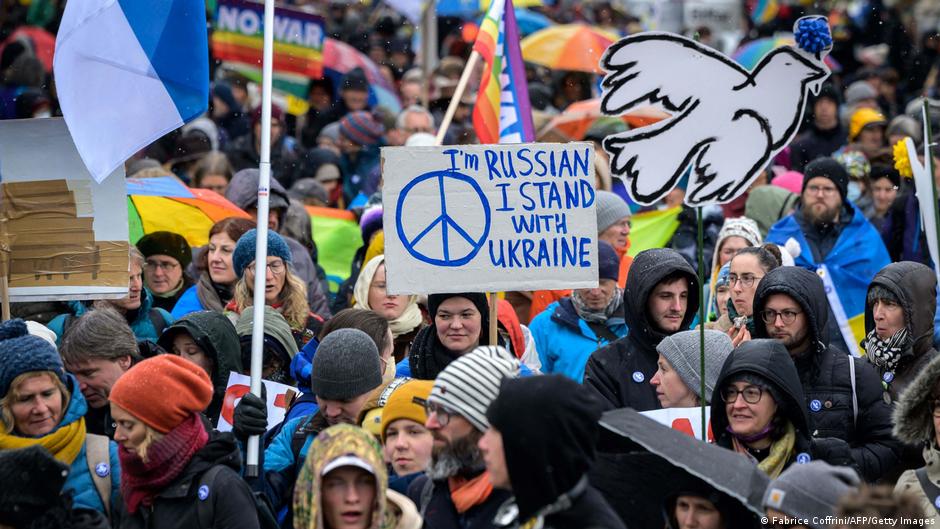 Ukrainer und Russen in Deutschland vereint