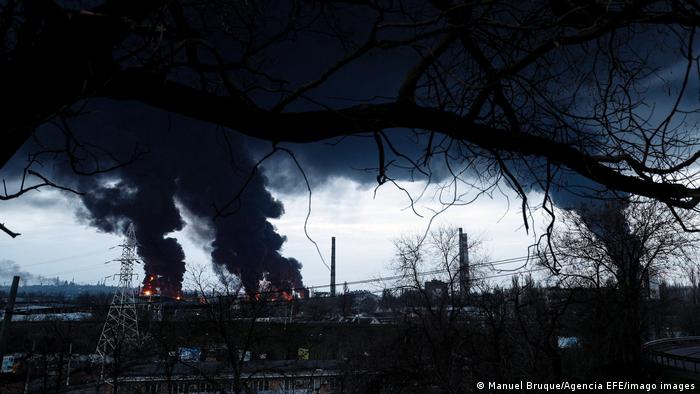 Ukraine - Explosion in Erdölraffinerie in Odessa