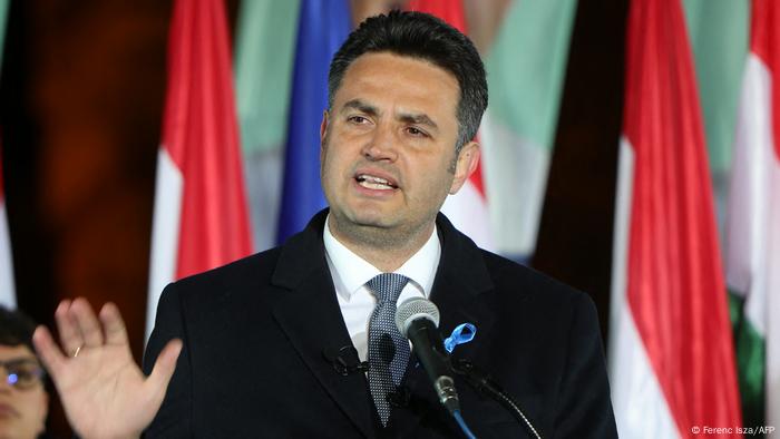 Peter Marki-Zay, líder de la alianza opositora que este domingo fracasó estrepitosamente en las elecciones húngaras. (3.04.2022).