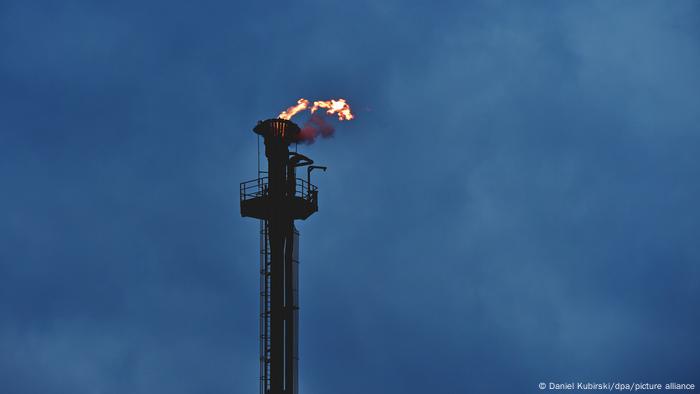 BASF Werk Ludwigshafen - Verbrennen von Gas