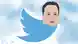 Karikaturë: Simboli i Twtitterit me kokën e Elon Musk-ut me duke cicëruar: "Twi, twi".