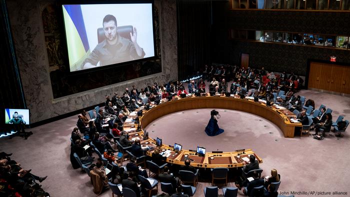 New York Präsident Selenskyj spricht zu UN-Sicherheitsrat