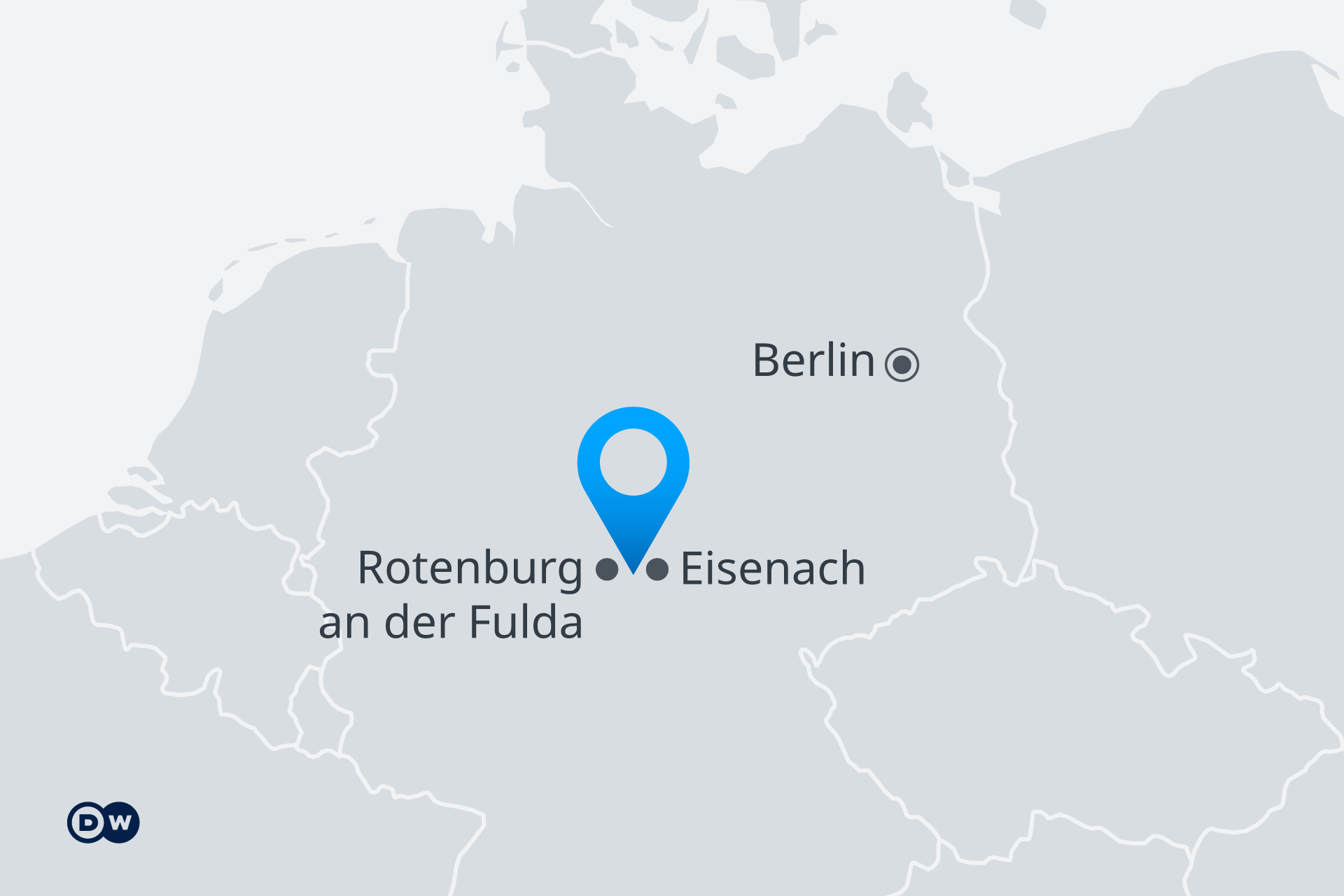 Infografik Karte Deutschland mit Eisenach DE Infografik Karte Deutschland mit Eisenach DE