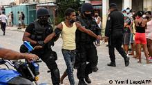 Lange Haftstrafen für Demonstranten in Kuba 