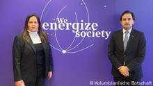 Die Botschafterin Kolumbiens in Deutschland, Yadir Salazar Mejía und Diego Mesa, Minister für Rohstoffminen und Energie Kolumbiens während des Energy Transition Dialogue in Berlin im März 2022.
via Jose Ospina-Valencia
Mi, 06.04.2022 16:47
