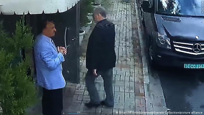 Security cam image of Jamal Khashoggi entering the Saudi consulate in Istanbul on October 2, 2018