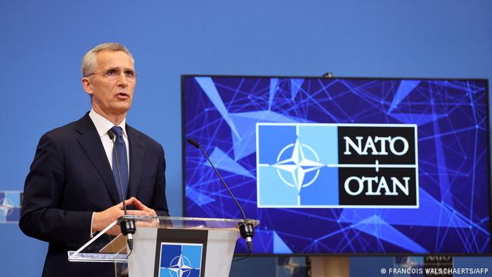 El secretario general de la OTAN, Jens Stoltenberg, ofrece una rueda de prensa en Bruselas.