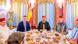 A picture of Moroccan King Mohammed VI, Spain's Prime Minister Pedro Sanchez, Crown Prince Moulay Hassan, Prince Moulay Rachid, the king's brother, and Morocco's Prime Minister Aziz Akhannouch, posing before an Iftar meal at the royal palace A picture of Moroccan King Mohammed VI, Spain's Prime Minister Pedro Sanchez, Crown Prince Moulay Hassan, Prince Moulay Rachid, the king's brother, and Morocco's Prime Minister Aziz Akhannouch, posing before an Iftar meal at the royal palace