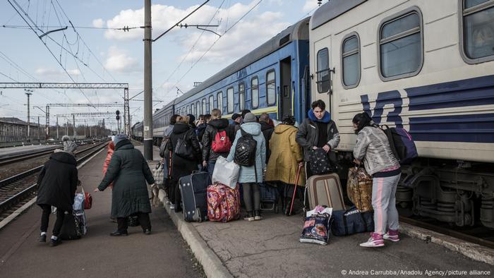 Ukraine Krieg Evakuierung der Zivlisten aus Kramatorsk