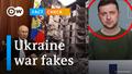 Bild-Collage für DW-Faktencheck zu Fakes im Ukraine-Krieg | Englisch