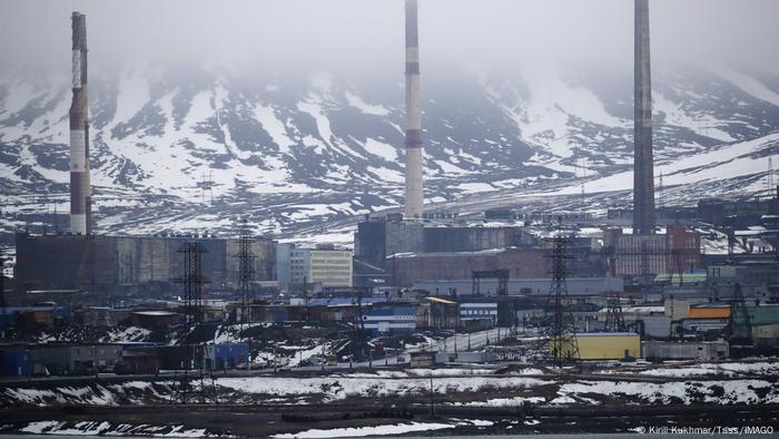 Russland Norilsk Nickel-Förderung und Produktion