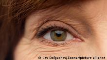 beauty, vision and old people concept - eye of senior woman || Modellfreigabe vorhanden