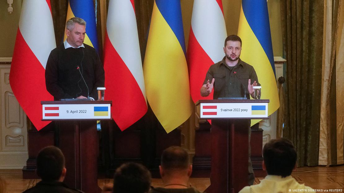 Avusturya lideri Nehammer Cumartesi günü Ukrayna'yı ziyaret etti.