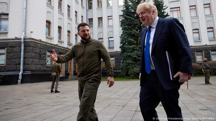 Boris Johnson trifft Wolodymyr Selenskyi Boris Johnson trifft Wolodymyr Selenskyi