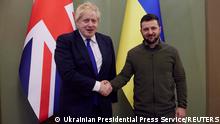 Boris Johnson se reúne con Zelenski en visita sorpresa a Ucrania
