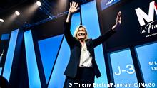  Allocution de Marine Le Pen au Meeting de Parpignan NEWS : Meeting de Marine Le Pen - Perpignan - Le 07/04/2022 ThierryBreton/Panoramic PUBLICATIONxNOTxINxFRAxITAxBEL