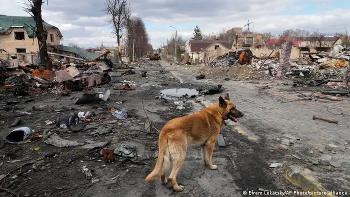 Ukraine Krieg Russland Zerstörung Butscha
