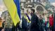 Украинският флаг в центъра на София Украинският флаг в центъра на София