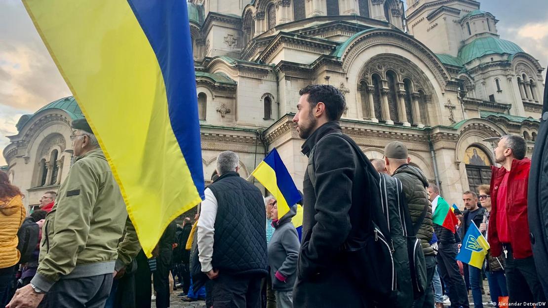 Демонстрација за солидарност со Украина, Софија, април 2022