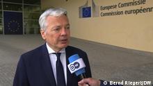EU-Justizkommissar Didier Reynders im DW-Gespräch