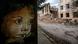 A mural of a child's face next to a destroyed street in Zhytomyr, Ukraine A mural of a child's face next to a destroyed street in Zhytomyr, Ukraine